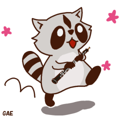 Raccoon plays Oboe