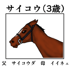 Horse and announcer Sticker 10