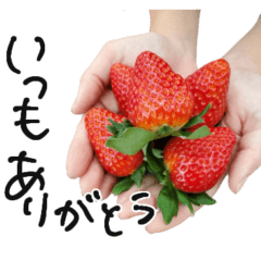 Strawberry stamp cute