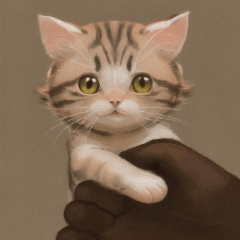 ilustração em aquarela gato