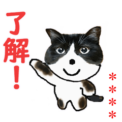 Custom Sticker of NEW HACHIWARE CAT