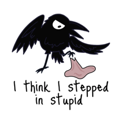 The Life of Grumpy Crow – LINE stickers | LINE STORE