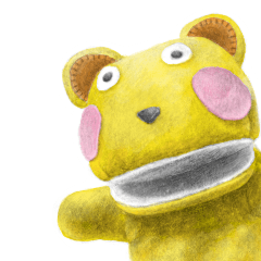 yellow puppet bear