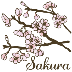 in the forest stickers *Sakura