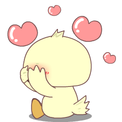 adorable chick : Pop-up stickers