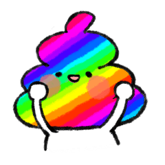 レインボーうんこちゃん - LINE スタンプ | LINE STORE