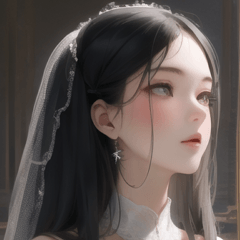 Gadis cantik dengan gaun pengantin