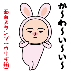 Interesting sticker rabbit edition