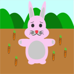 Pink Little Rabbit Animation