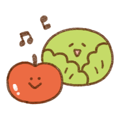 蔬菜和水果（大字)