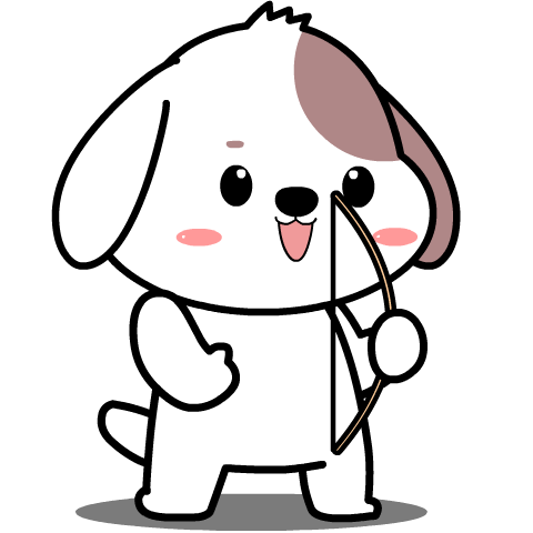 Cute puppy : Pop-up stickers