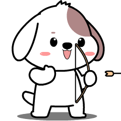 Cute puppy : Pop-up stickers