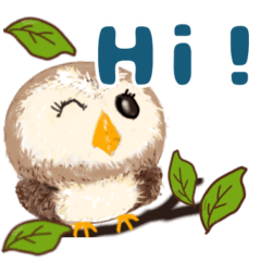 Fluffy owl English