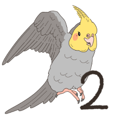 Cockatiel Sticker(normal)2