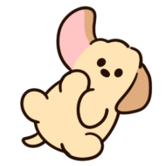 Animated Cockapoo Puppy Sticker