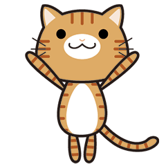 Stickers of cats with various patterns