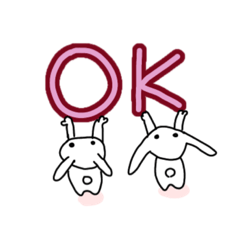 Rabbit fun stickers