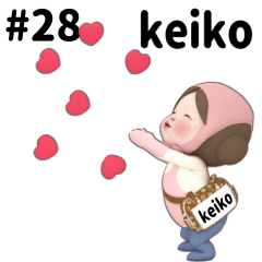 Pink Towel #28 [keiko_el] Name Sticker