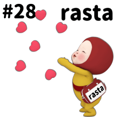 Red Towel #28 [rasta_el] Name Sticker