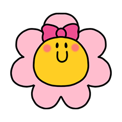 The funny face flower [ ribbon ]