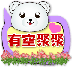 Cute White Bear- Practical Dialog Box