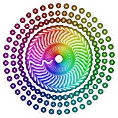 colorful kaleidoscope swirl