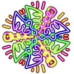 beautiful colorful kaleidoscope