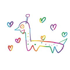 cute rainbow animals