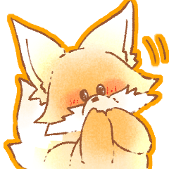 super Cute fox stamp