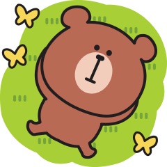 Little bear spring sticker