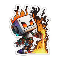 80's Chibi Botz, Flame collection.