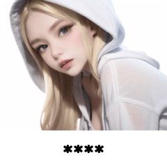 Beauty White Hoodie Girl 10