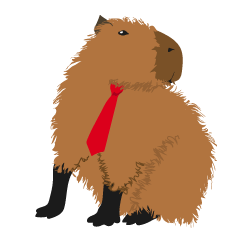 Love Capybara Sticker Business