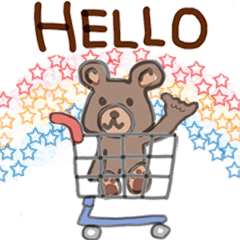 Shopping Cart Bear!!/English Version