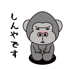 Interesting sticker gorilla(Shinya)