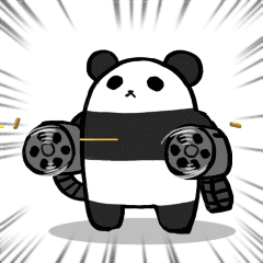 Moving Gatling panda