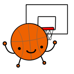 Sticker for supporting kids basketball,4