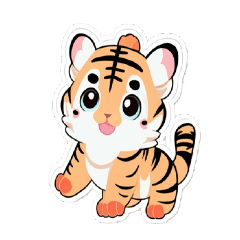 Fluffy Cute tiger 1