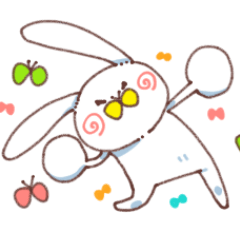 rabbit & butterfly