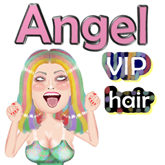 Angel - VIP hair - Big sticker