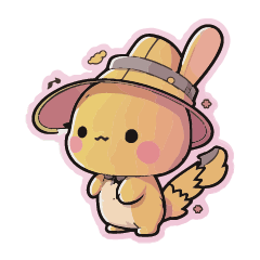 Cute Detective Rabbit