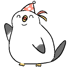Chibi Fat Bird - Celebrate ver