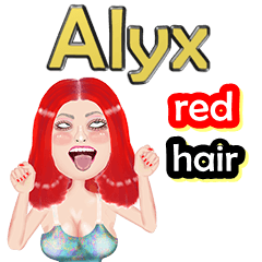 Alyx - red hair - Big sticker