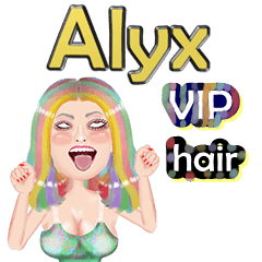 Alyx - VIP hair - Big sticker