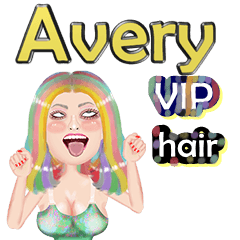 Avery - VIP hair - Big sticker