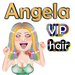 Angela - VIP  hair - Big sticker