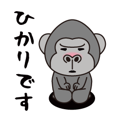 Interesting sticker gorilla(Hikari)