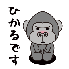 Interesting sticker gorilla(Hikaru)