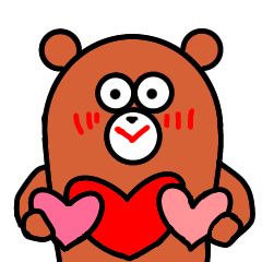 brown bear , Hee-kun (family)