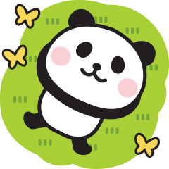 panda spring sticker